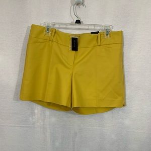 The Limited Tailored Shorts Size 10 NWT Yellow